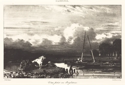 View in England (Vue prise en Angleterre) by Jules Dupré, print, 1836