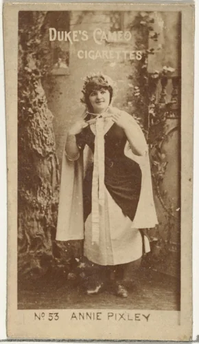 Card Number 53, Annie Pixley, from the Actors and Actresses series (N145-4) issued by Duke Sons & Co. to promote Cameo Cigarettes by W. Duke, Sons & Co., photograph, 1880-1889