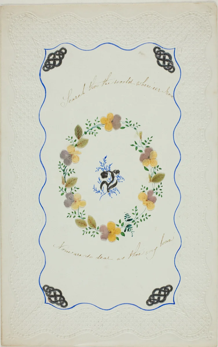 Search Through the World (valentine) by Unknown Artist, other, 1845-1855
