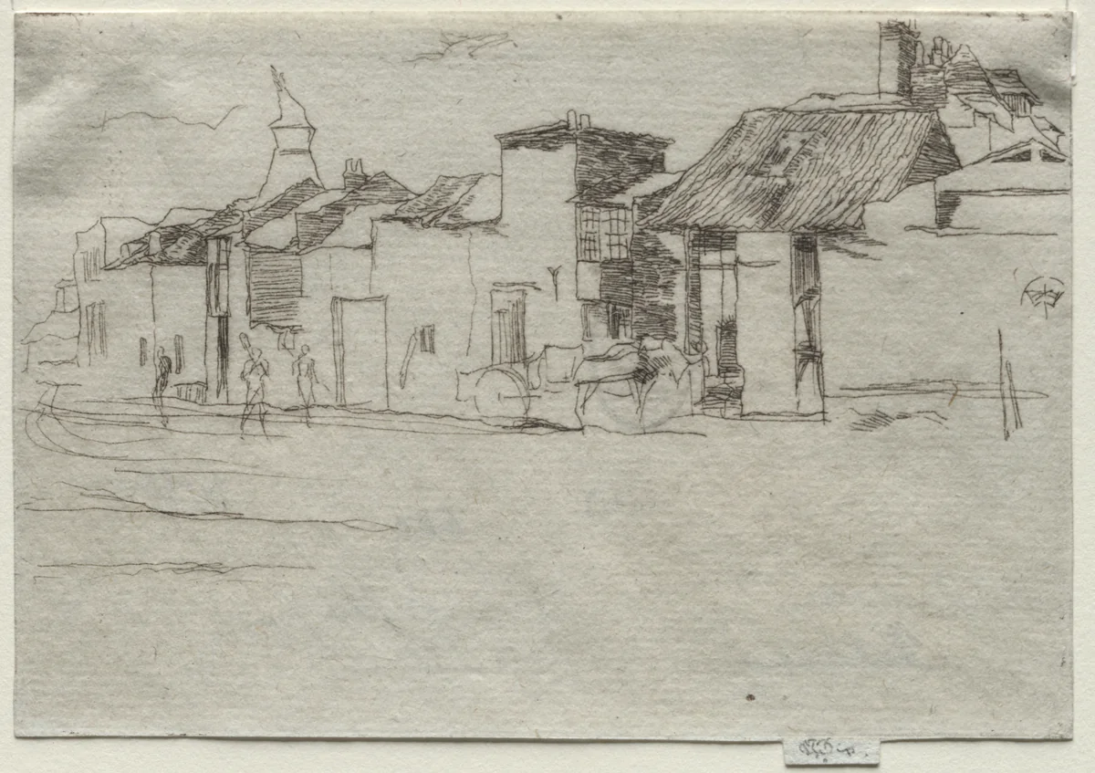 The Swan, Chelsea by James McNeill Whistler, print, 1865-1875