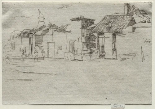 The Swan, Chelsea by James McNeill Whistler, print, 1865-1875
