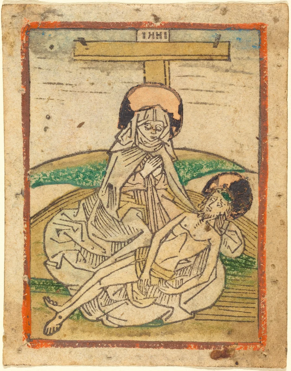 The Pietà by German 15th Century, print, 1485-1490