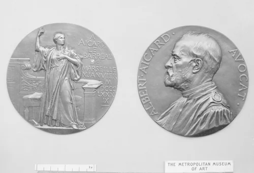 In honor of M. Aicard, Advocate, 1889 by Jules-Clément Chaplain, metalwork, 1889