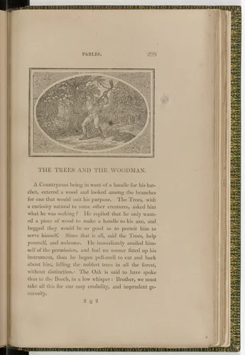 Headpiece (page 299) from The Fables of Aesop by Thomas Bewick, illustrated book, 1818
