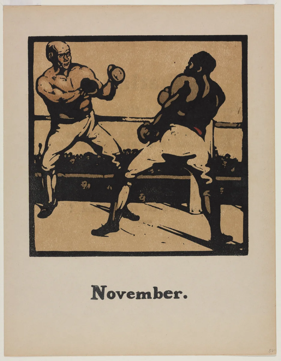 An Almanac of Twelve Sports: Boxing by William Nicholson, print, 1897