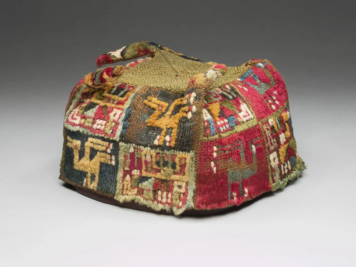 Hat by Wari, textile, 600-900