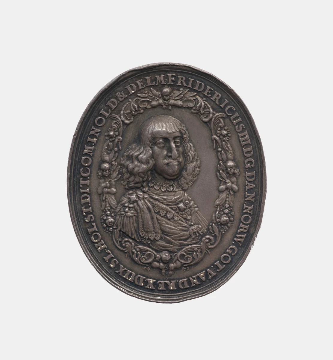 Frederick III 1609-70, King of Denmark 1648-70 by Sebastian Dadler, metalwork, 1648