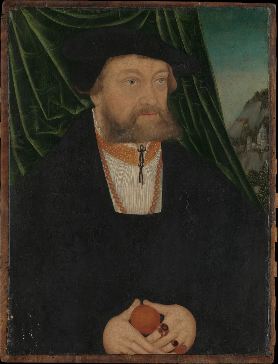 Portrait of a Man by Lucas Cranach, painting, 1537