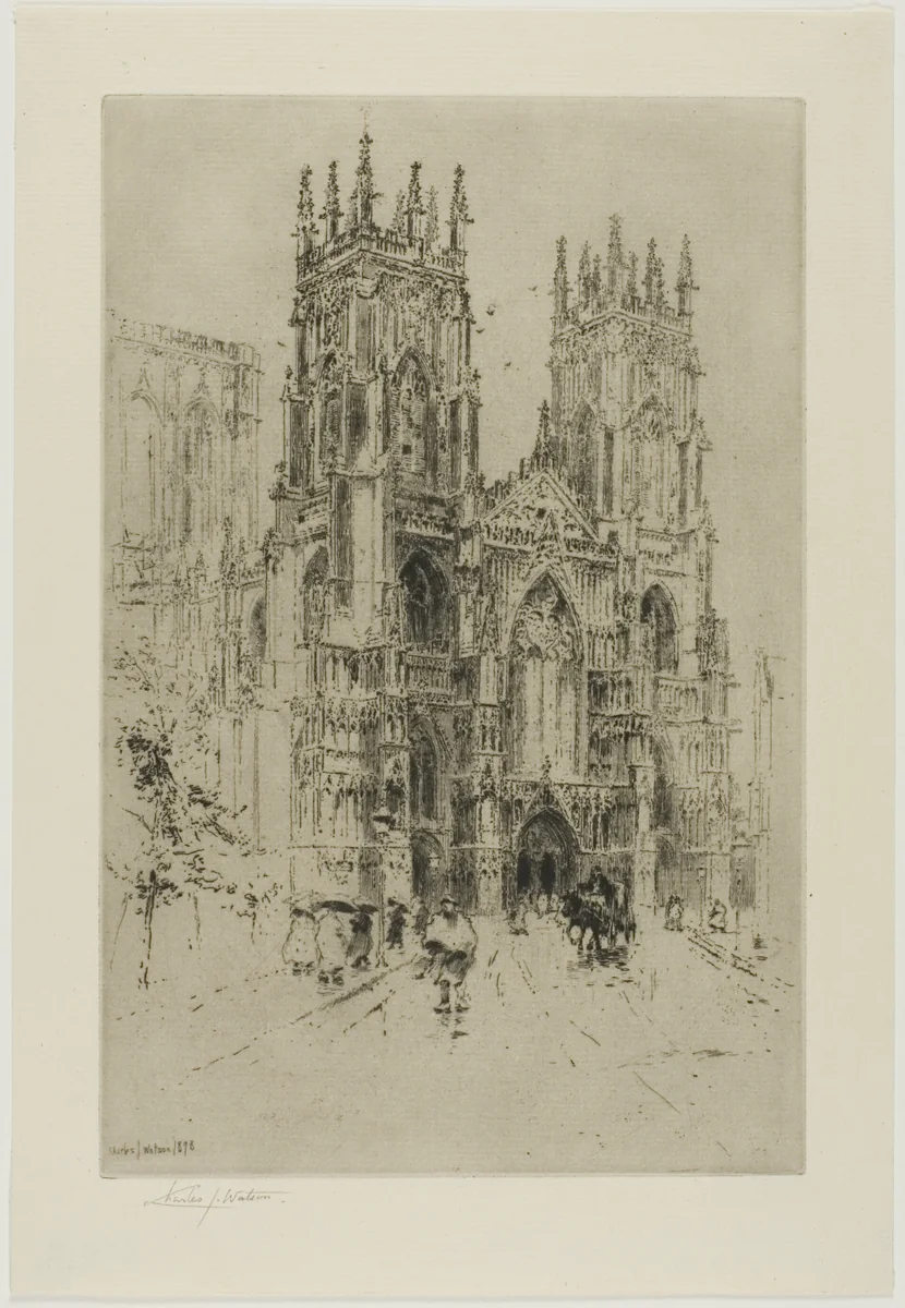 York Cathedral by Charles John Watson, print, 1898