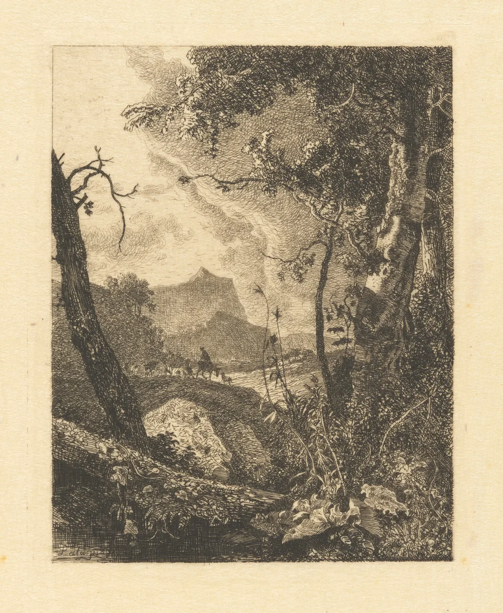 Italian Landscape by Maxime Lalanne
Adam Pynacker, print, 1873