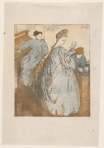 L'Atelier de composition typographique by Maurice Delcourt, print, 1890-1900