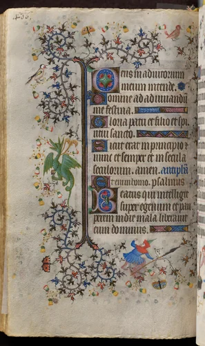 Hours of Charles the Noble, King of Navarre (1361-1425): fol. 197v, Text by Master of the Brussels Initials and Associates, book, 1400-1410