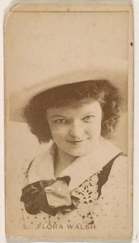 Flora Walsh, from the Actresses series (N245) issued by Kinney Brothers to promote Sweet Caporal Cigarettes by Kinney Brothers Tobacco Company, photograph, 1890
