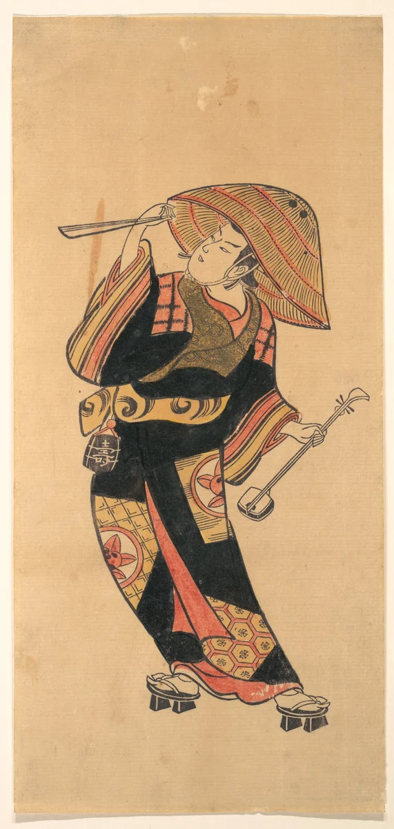 Ichimura Takenojo VIII by Torii Kiyotomo, print, 1710-1730
