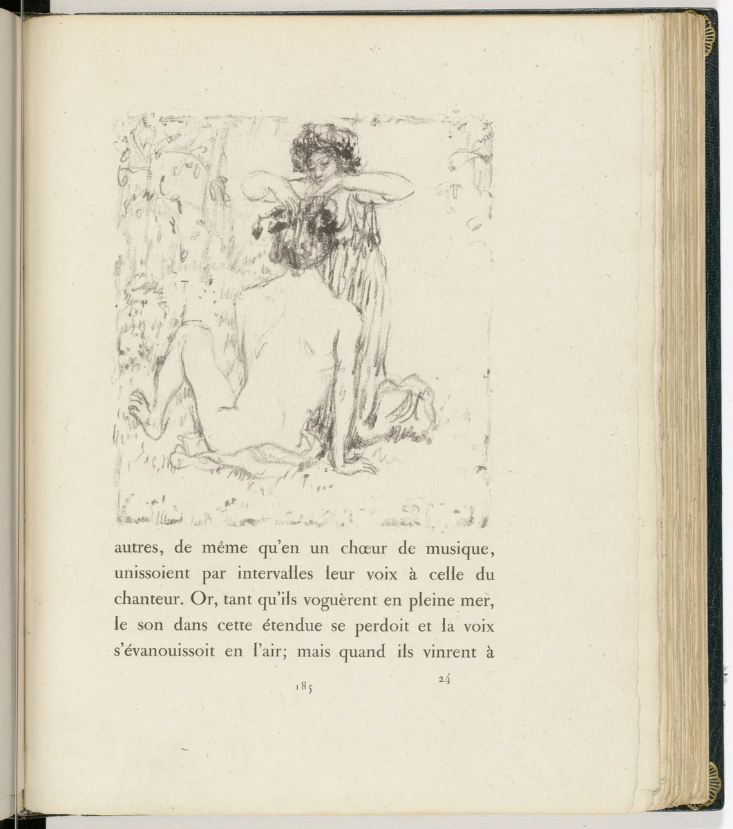 In-text plate (page 185) from Daphnis et Chloé by Pierre Bonnard, illustrated book, 1902