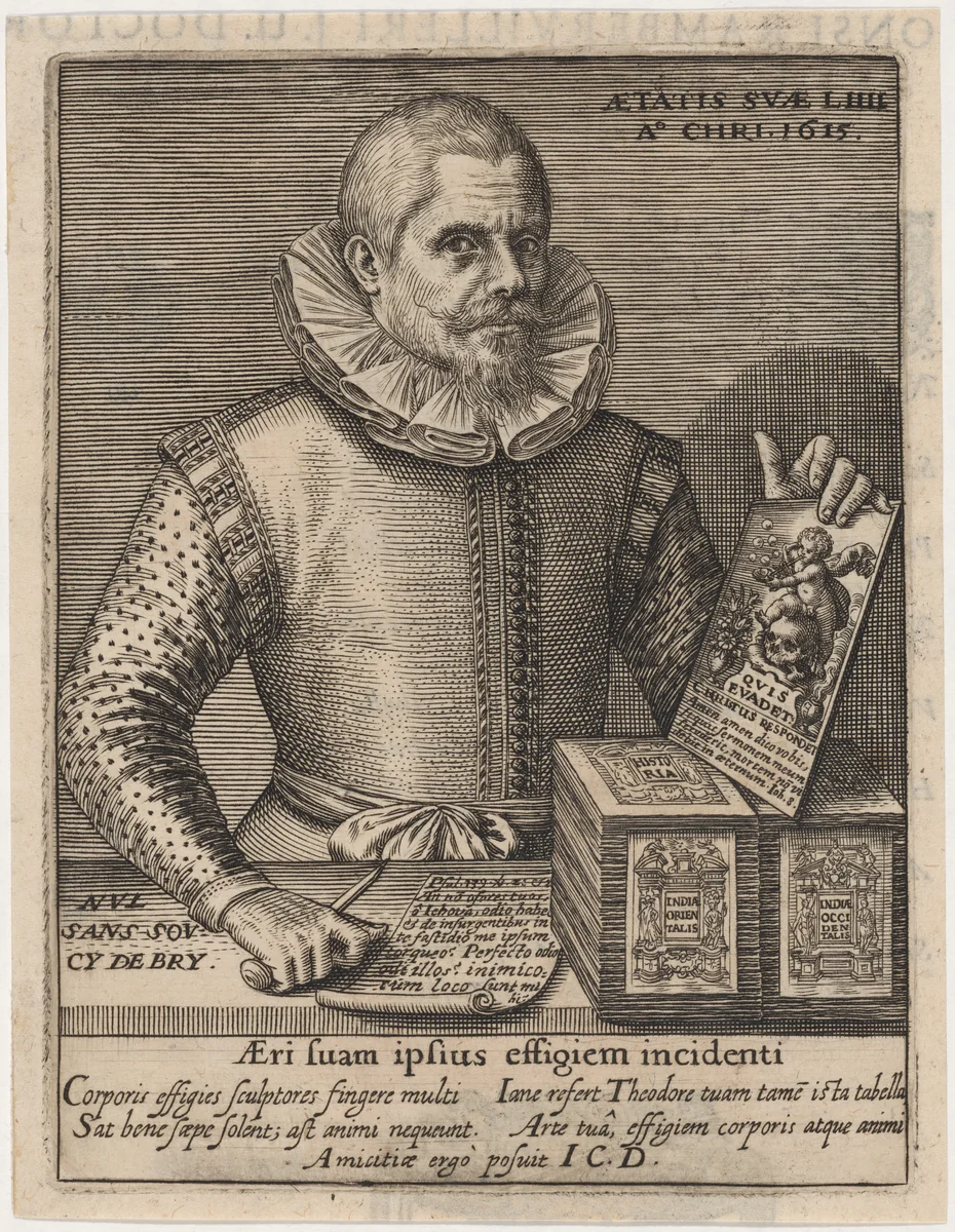Johannes Theodorus de Bry by Unknown 19th Century, print, 1615