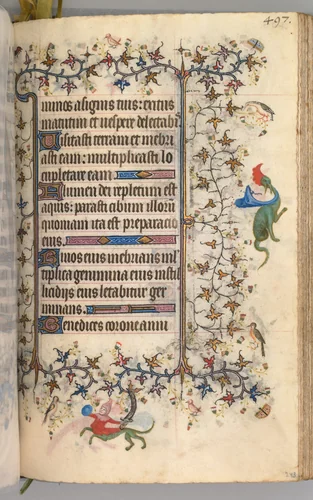 Hours of Charles the Noble, King of Navarre (1361-1425): fol. 243r, Text by Master of the Brussels Initials and Associates, book, 1400-1410