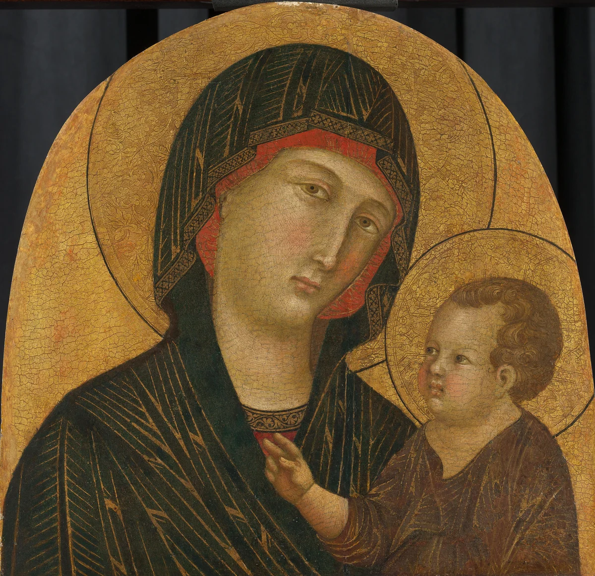 Madonna met kind by Meester van Badia a Isola, painting, 1300