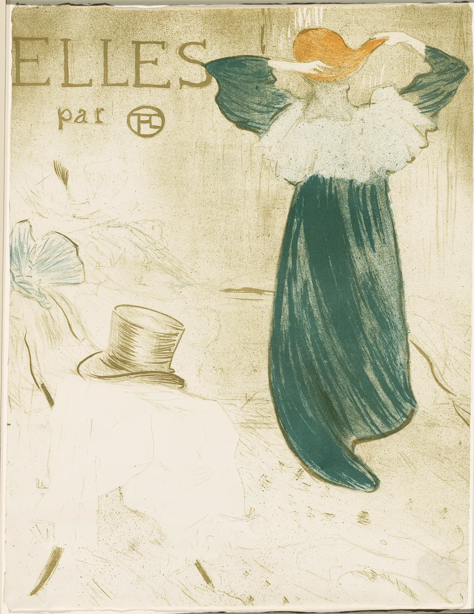 Frontispiece, from Elles by Henri de Toulouse-Lautrec, print, 1896