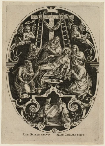 Lamentation, from Passion of Christ by Jan Sadeler, print, 1570-1600