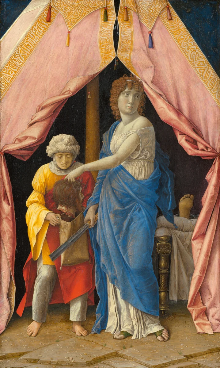 Judith with the Head of Holofernes by Andrea Mantegna, painting, 1495-1500
