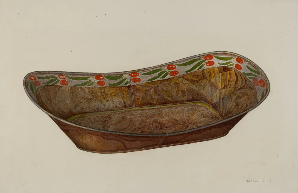 Toleware Bread Tray by Mildred Ford, index of american design, 1941