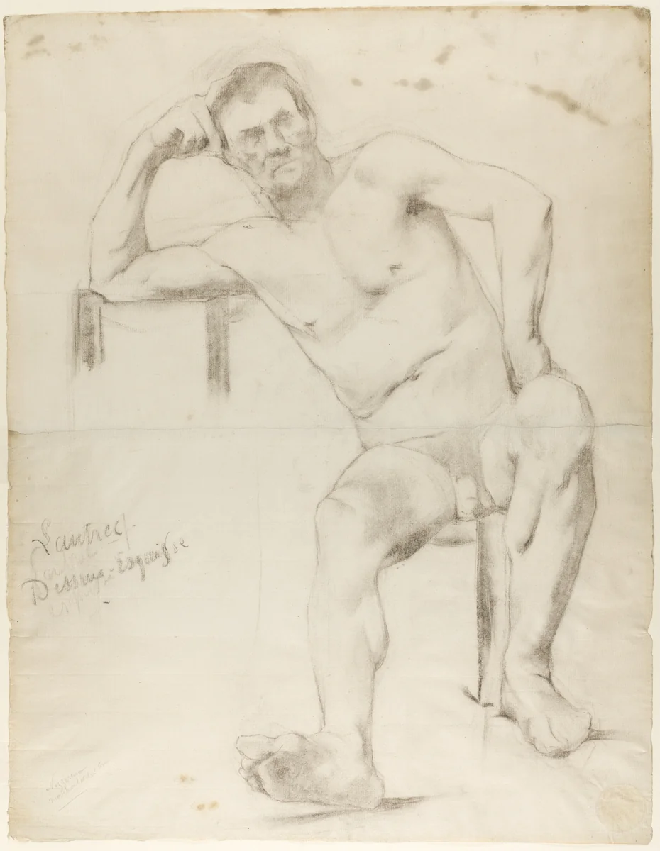 The Model Nizzavena by Henri de Toulouse-Lautrec, drawing, 1872-1883