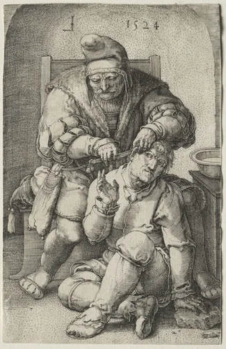 The Surgeon by Lucas van Leyden, print, 1524