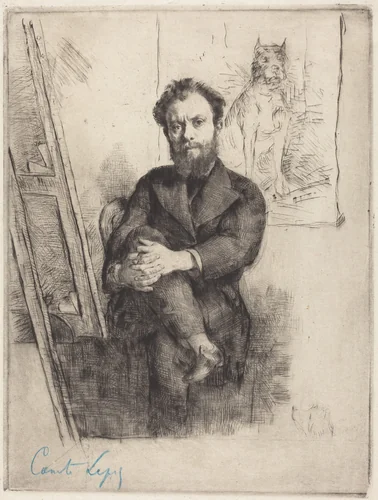 Comte Lepic by Marcellin Gilbert Desboutin, print, 1876
