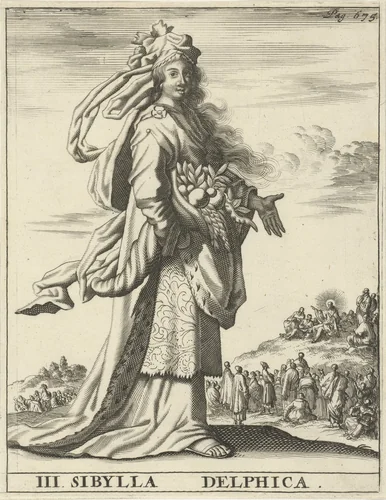 Delfische Sibille by Jan Luyken, print, 1684