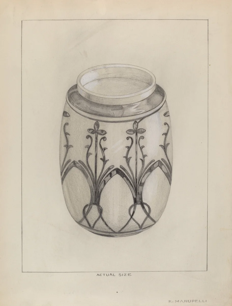 Porcelain Jar by Raymond Manupelli, index of american design, 1936
