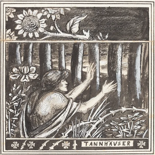 Tannhäuser by Aubrey Beardsley, drawing, 1872-1898