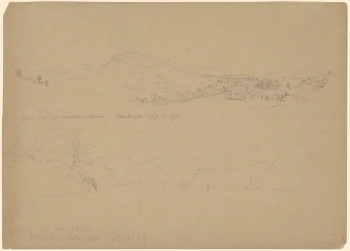 Landscapes by Daniel Huntington, drawing, 1859