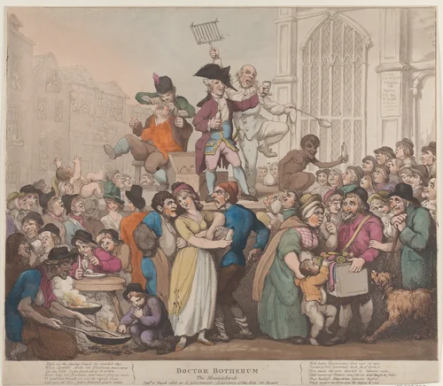 Doctor Botherum, The Montebank by Thomas Rowlandson, print, 1800
