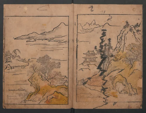 Illustrations of Various Professions (Wakoku shoshoku e-zukushi) 和国諸職絵尽 by Hishikawa Moronobu (菱川師宣), book, 1685