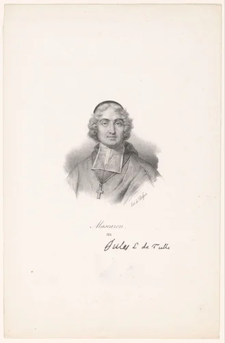 Portret van Jules Mascaron by anonymous, print, 1818-1842
