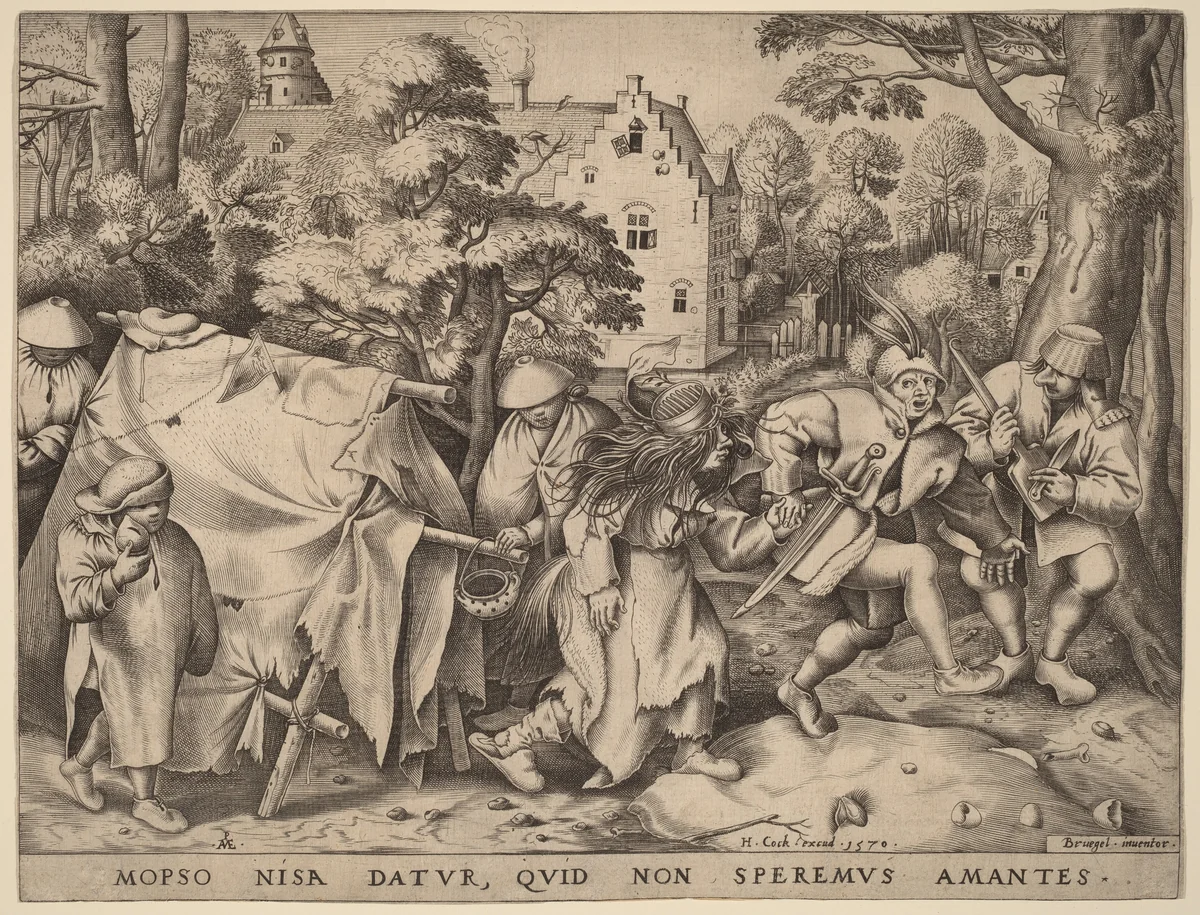 The Wedding of Mopsus and Nisa by Pieter van der Heyden
Pieter Bruegel the Elder
Hieronymus Cock, print, 1570