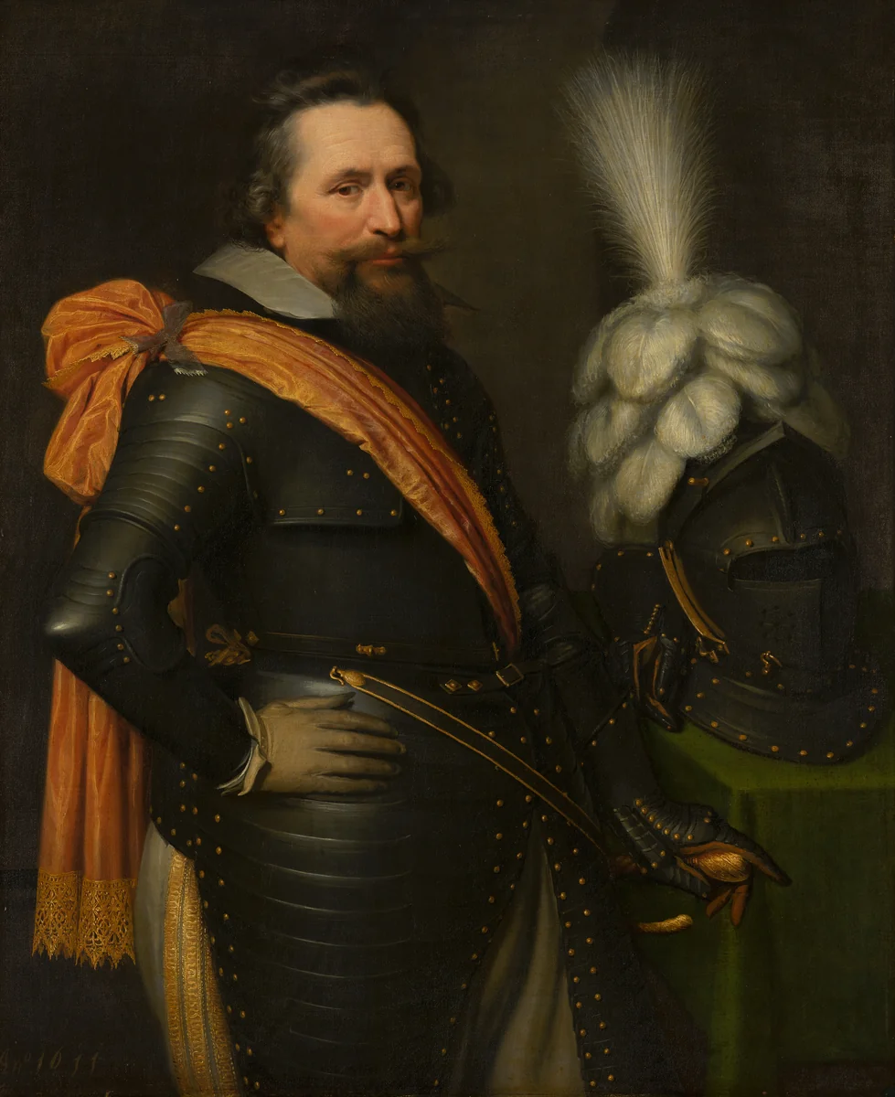 Portrait of an Officer, presumably Anthonis van Utenhoven (d. 1625) by Jan Anthonisz. van Ravesteyn, painting, 1611