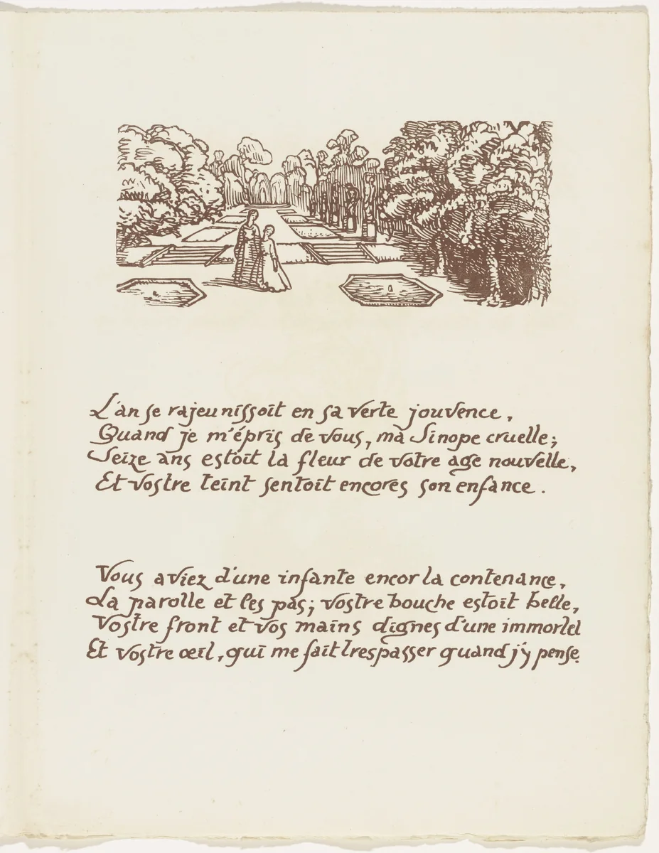 Headpiece (folio 120) from Les Amours (The Loves) by Émile Bernard, illustrated book, 1915