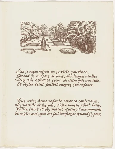 Headpiece (folio 120) from Les Amours (The Loves) by Émile Bernard, illustrated book, 1915