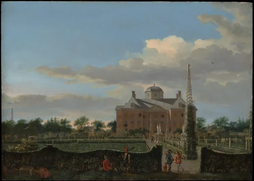 The Huis ten Bosch at The Hague and Its Formal Garden (View from the South) by Jan van der Heyden, painting, 1668-1670