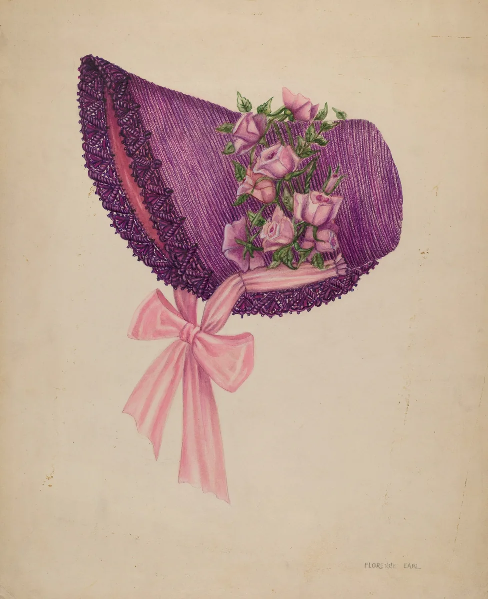 Hat by Florence Earl, index of american design, 1935-1942