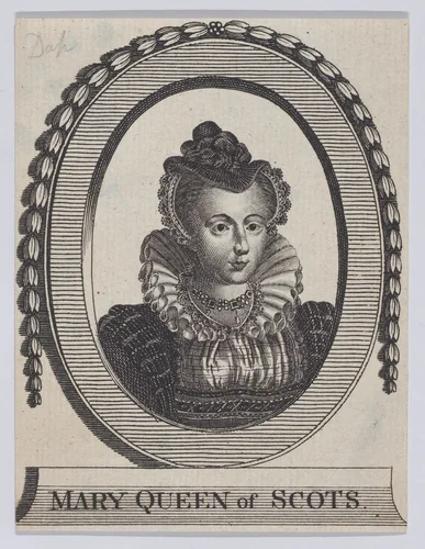 Mary, Queen of Scots by Isaac Oliver, print, 1771-1799