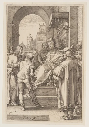 Christ before Pilate, from The Passion by Hendrick Goltzius, print, 1596