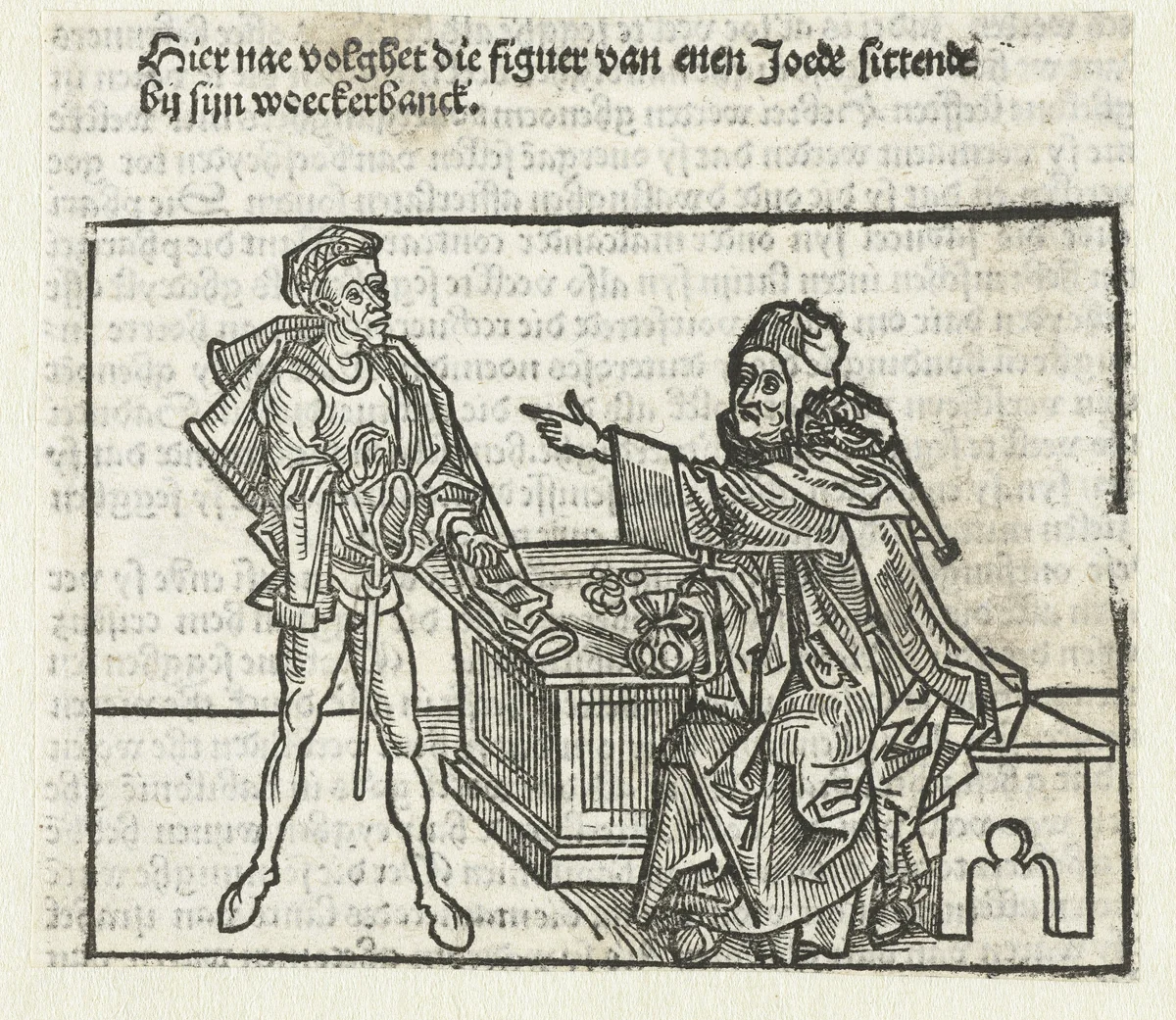 De joodse man by Erhard Reuwich, print, 1486-1488