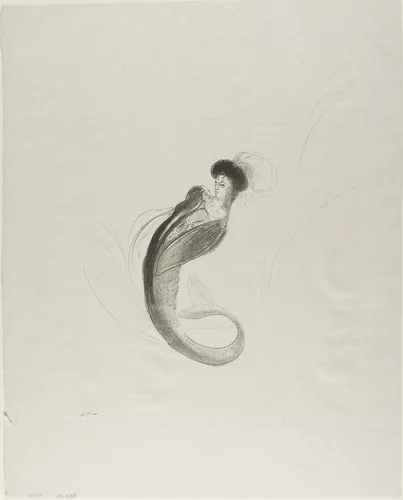 Untitled Trial Lithograph by Odilon Redon, print, 1900