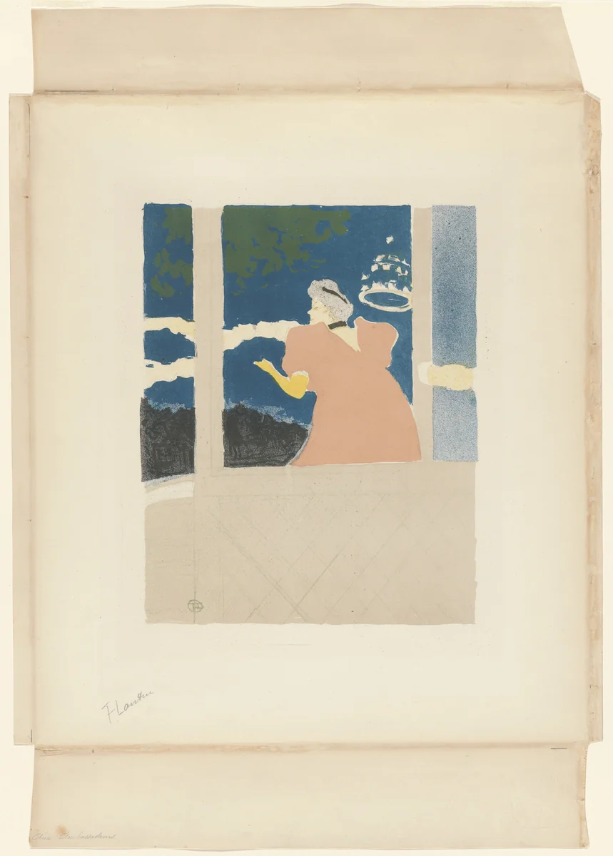 Aux Ambassadeurs (At the Ambassadeurs) by Henri de Toulouse-Lautrec, print, 1894