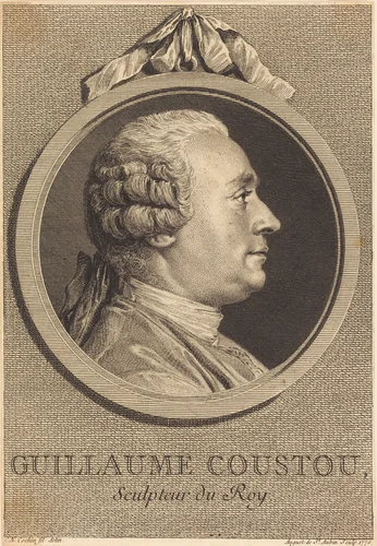 Guillaume Coustou by Augustin de Saint-Aubin
Charles-Nicolas Cochin II, print, 1770