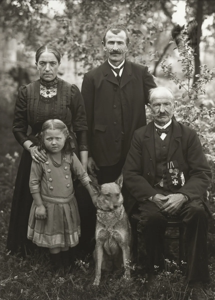 Farming Family by August Sander, photograph, 1911