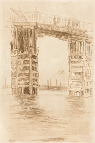 The Tall Bridge by James McNeill Whistler, print, 1878